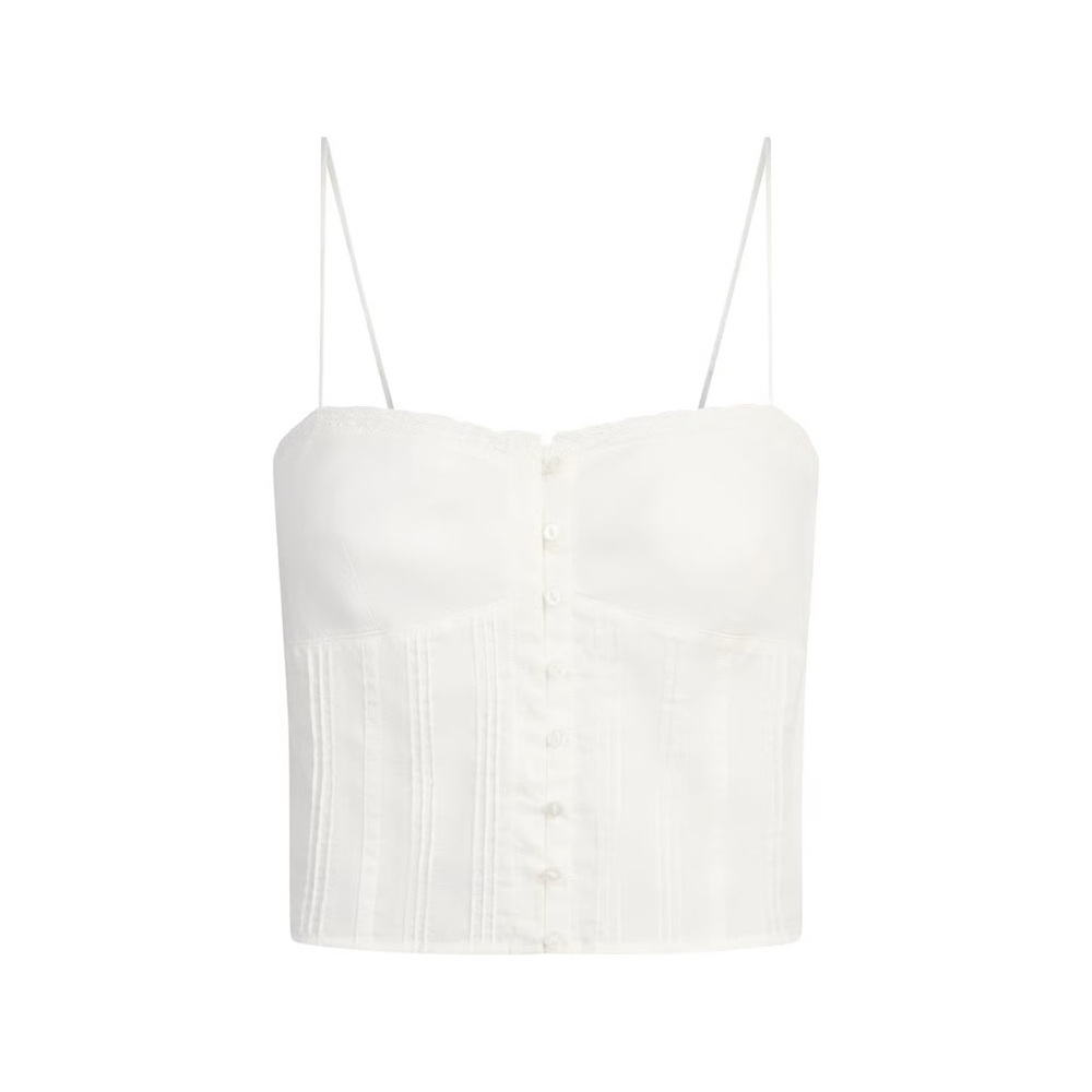 Skims Cotton Voile Cami - Marble.
